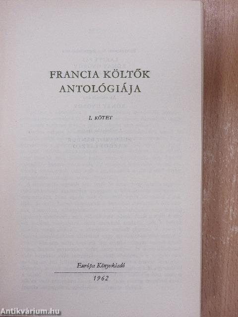Francia költők antológiája I. 