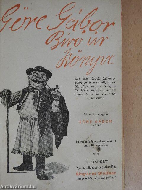 Göre Gábor biró úr könyve