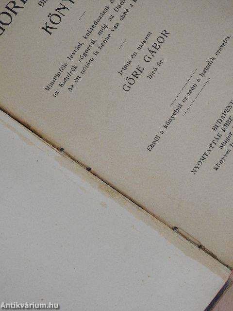 Göre Gábor biró úr könyve