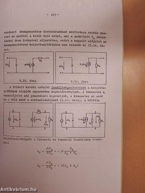 Elektronikus áramkörök I./A