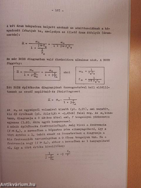 Elektronikus áramkörök I./A