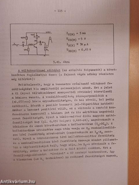 Elektronikus áramkörök I./A