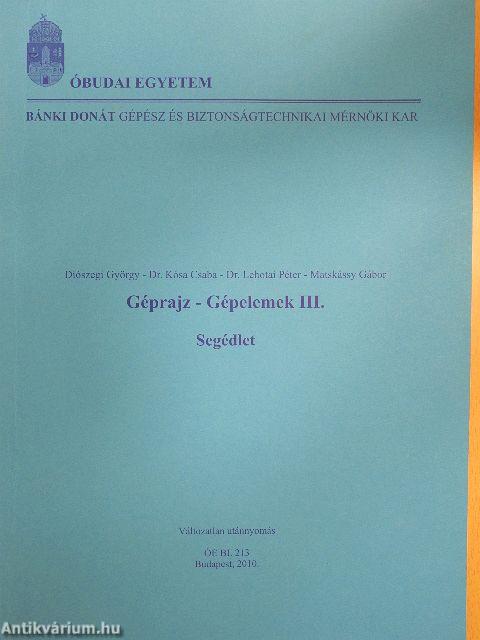 Géprajz-gépelemek III.