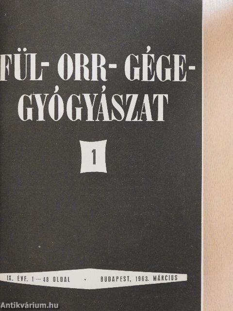 Fül-orr-gégegyógyászat 1963-1964. január-december