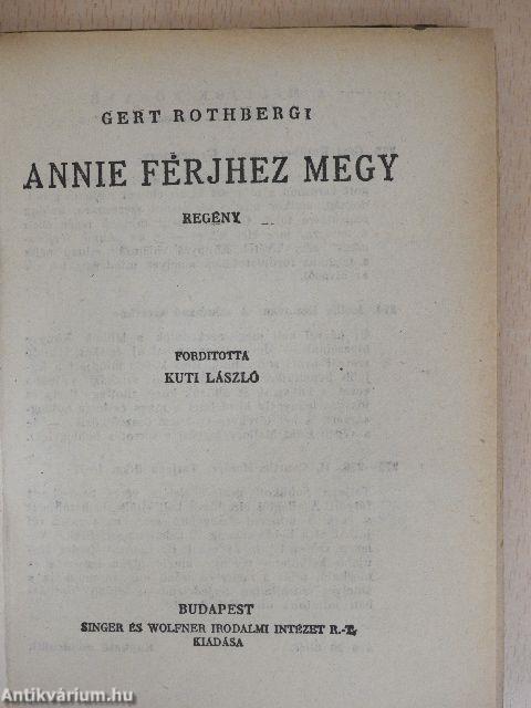 Annie férjhez megy