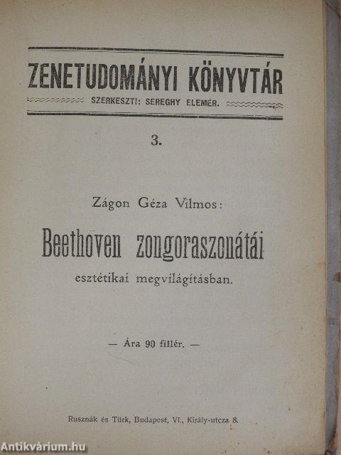 Beethoven zongoraszonátái esztétikai megvilágításban