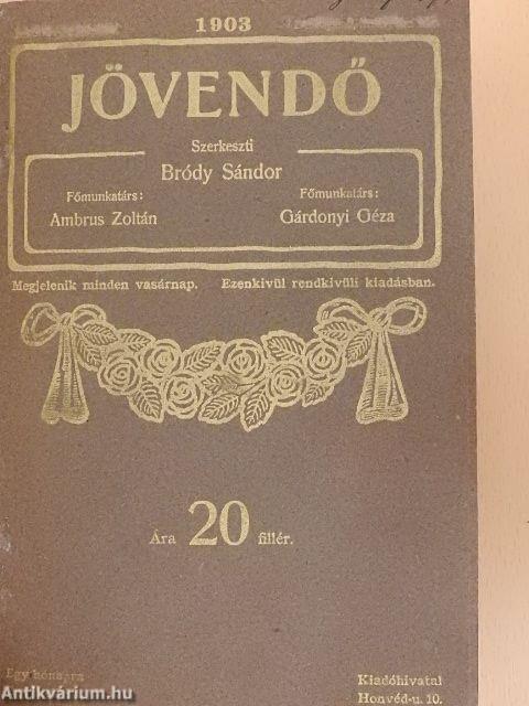 Jövendő 1903. (nem teljes évfolyam)