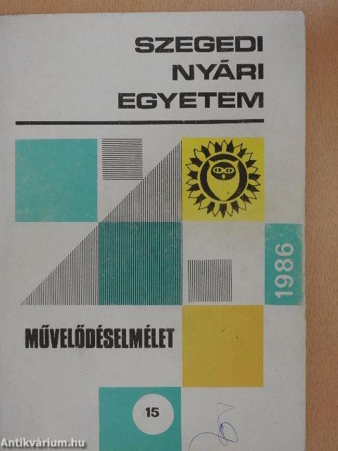 Szegedi Nyári Egyetem 1986