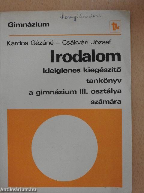 Irodalom III.