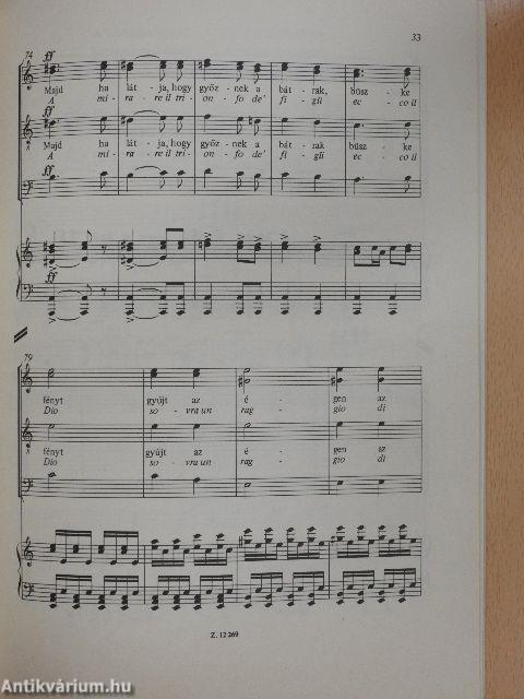 Operakórusok vegyeskarra zongorakísérettel I.