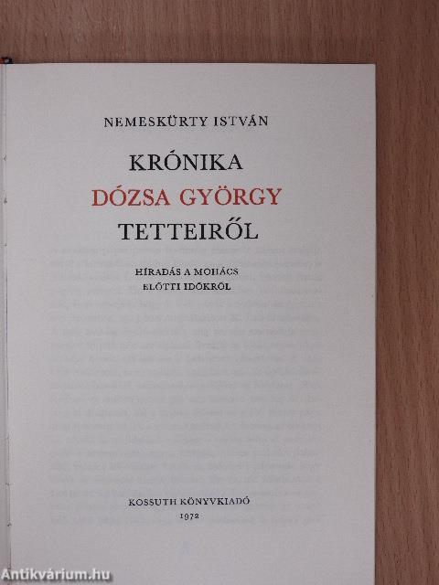 Krónika Dózsa György tetteiről