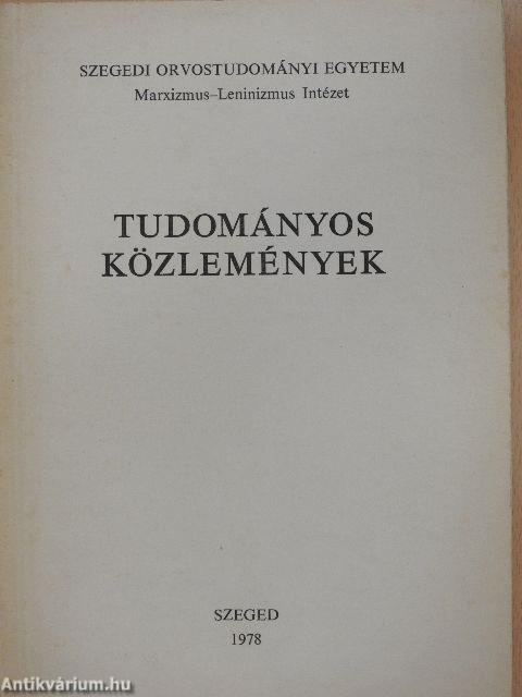 Tudományos közlemények