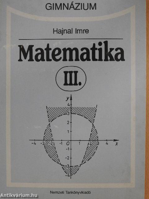 Matematika III.