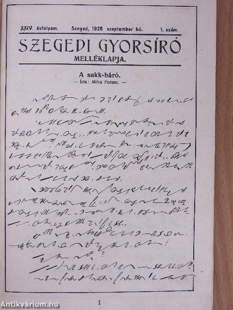 Szegedi Gyorsíró 1928-1929./1929-1930.