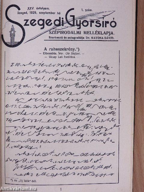 Szegedi Gyorsíró 1928-1929./1929-1930.