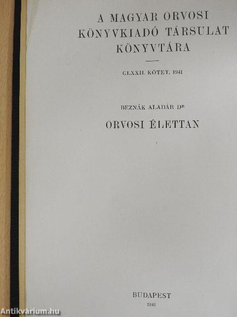 Orvosi élettan II./2 (töredék)