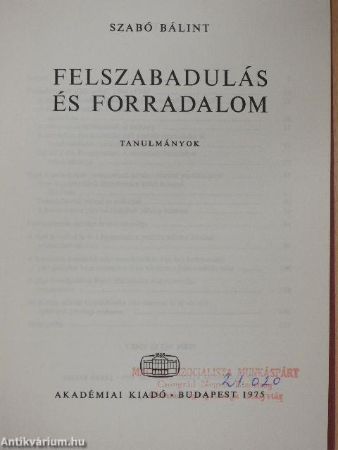 Felszabadulás és forradalom