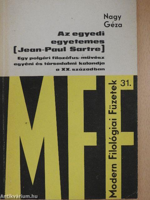 Az egyedi egyetemes (Jean-Paul Sartre)