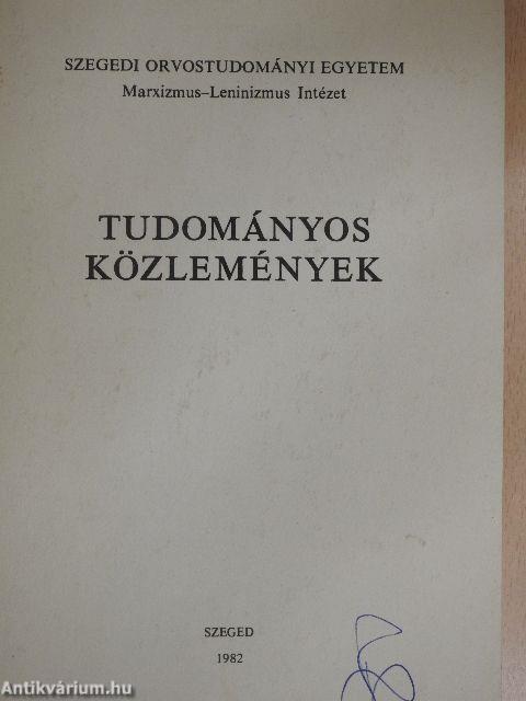 Tudományos közlemények 