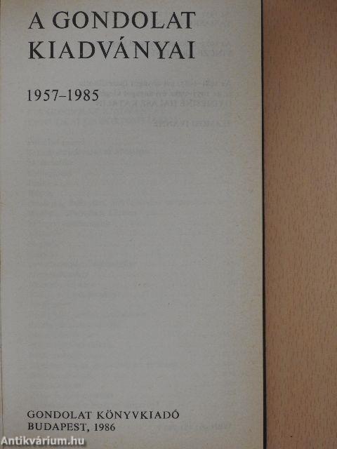 A Gondolat kiadványai 1957-1985