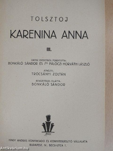 Karenina Anna I-IV.