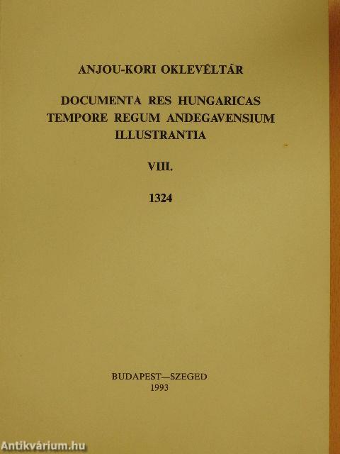 Anjou-kori oklevéltár VIII.