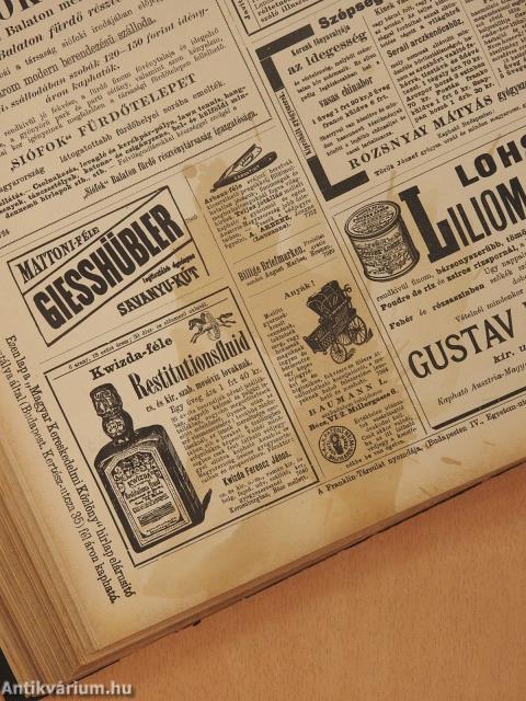 Vasárnapi Ujság/A Vasárnapi Ujság Regénytára 1898. (nem teljes évfolyam)