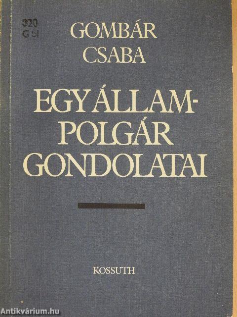 Egy állampolgár gondolatai