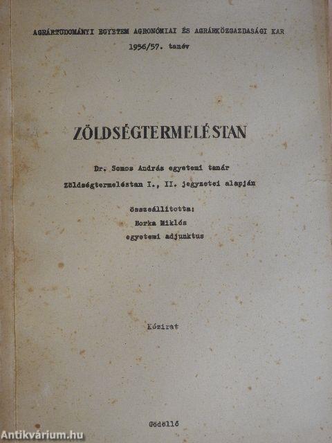 Zöldségtermeléstan