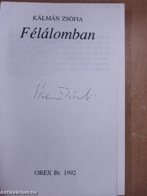 Félálomban (aláírt példány)