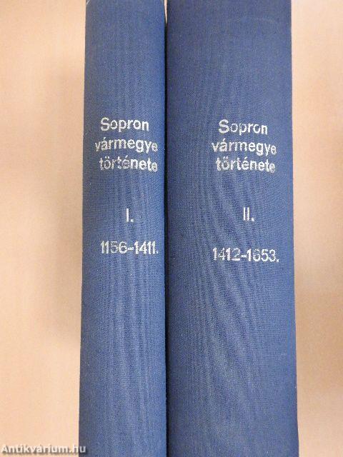 Sopron vármegye története - Oklevéltár I-II.