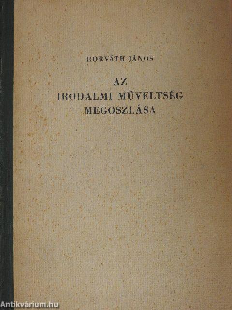 Az irodalmi műveltség megoszlása