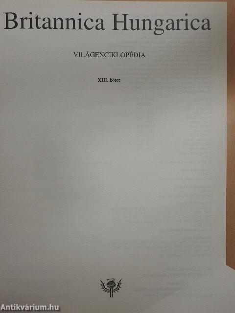 Britannica Hungarica Világenciklopédia 13.