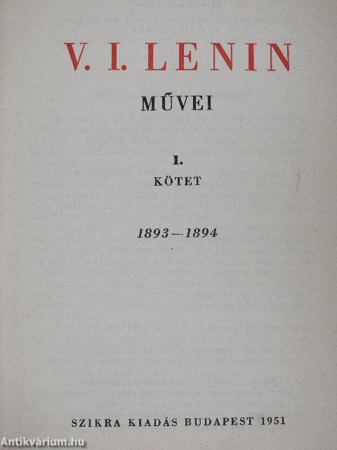 V. I. Lenin művei 1.