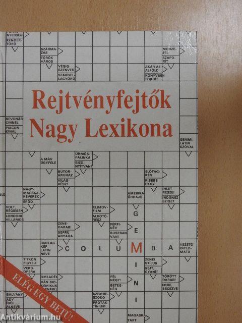 Rejtvényfejtők Nagy Lexikona I-II.