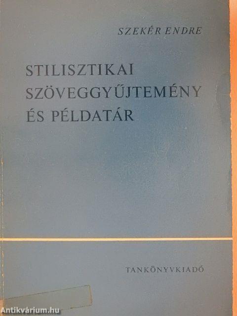 Stilisztikai szöveggyűjtemény és példatár