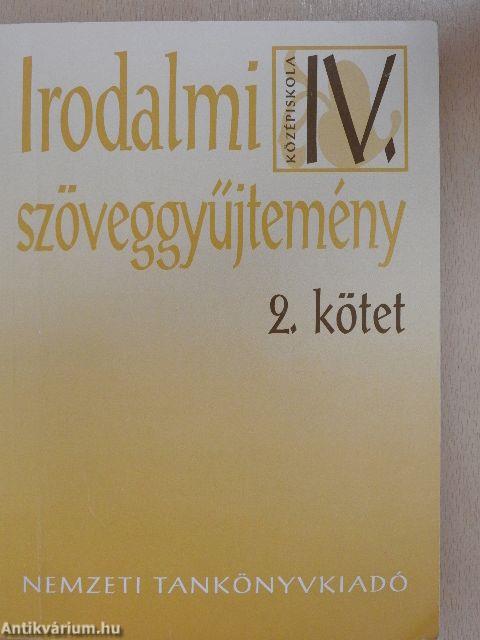 Irodalmi szöveggyűjtemény IV/2.