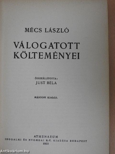 Mécs László válogatott költeményei