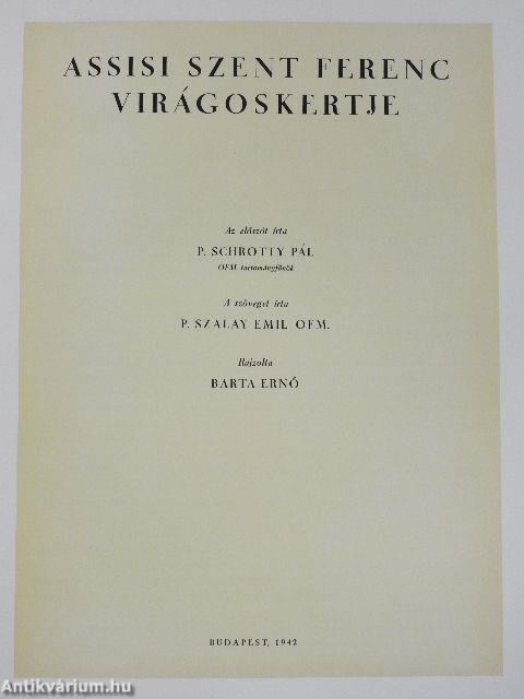 Assisi Szent Ferenc virágoskertje