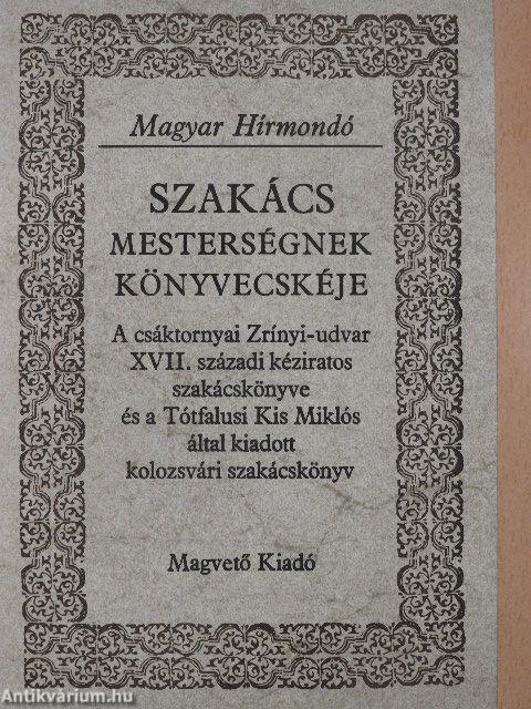 Szakácsmesterségnek könyvecskéje