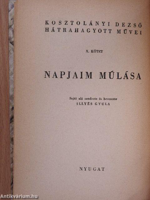 Napjaim múlása