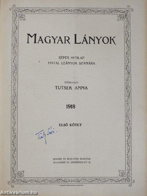 Magyar Lányok 1918. (nem teljes évfolyam)