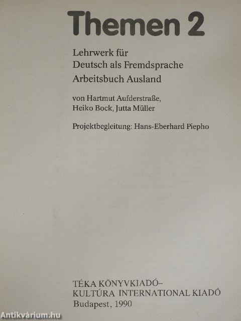 Themen 2 - Arbeitsbuch