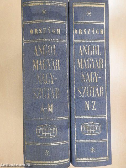 Angol-magyar nagyszótár I-II.