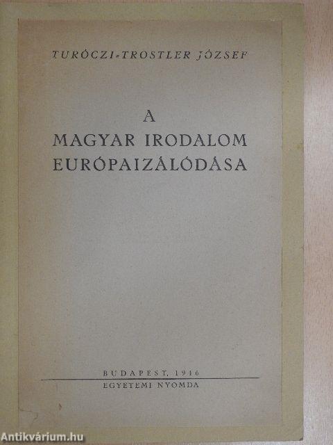 A magyar irodalom európaizálódása