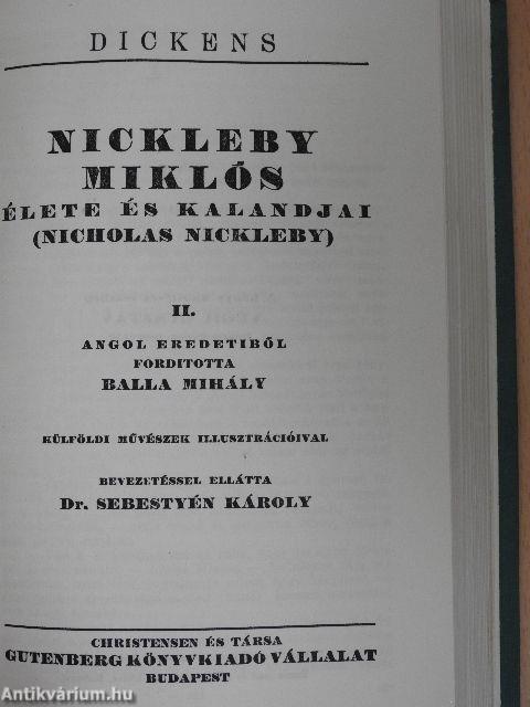 Nickleby Miklós élete és kalandjai I-V./Karácsonyi történetek I.