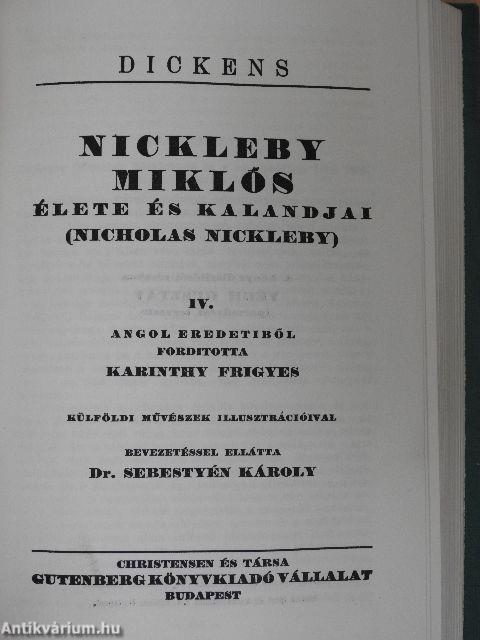 Nickleby Miklós élete és kalandjai I-V./Karácsonyi történetek I.