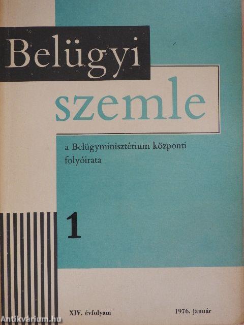 Belügyi Szemle 1976. január-december