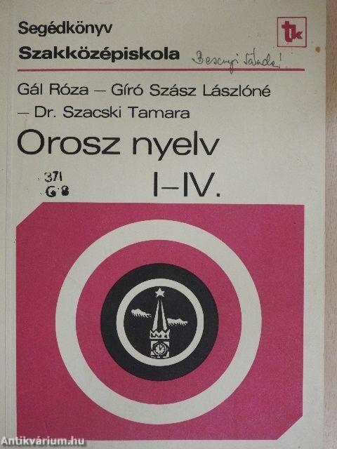 Orosz nyelv I-IV.