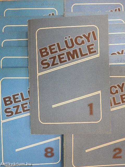 Belügyi Szemle 1989. január-december